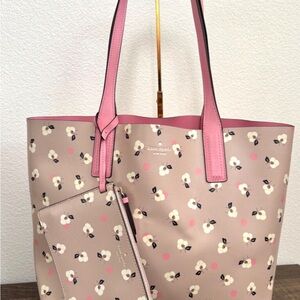 Kate Spade Pink Floral Tote Bag